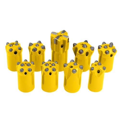 Tungsten-carbide button bits — full size range