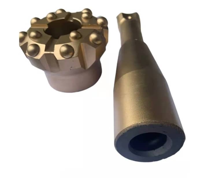 Rock-drill spare components — button head and shank